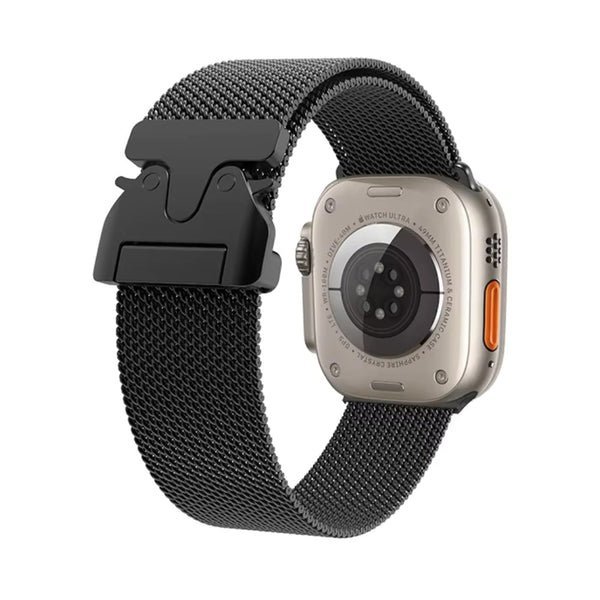 Coteci Milanese Band for Apple Watch 42 44 45 46 49mm Black