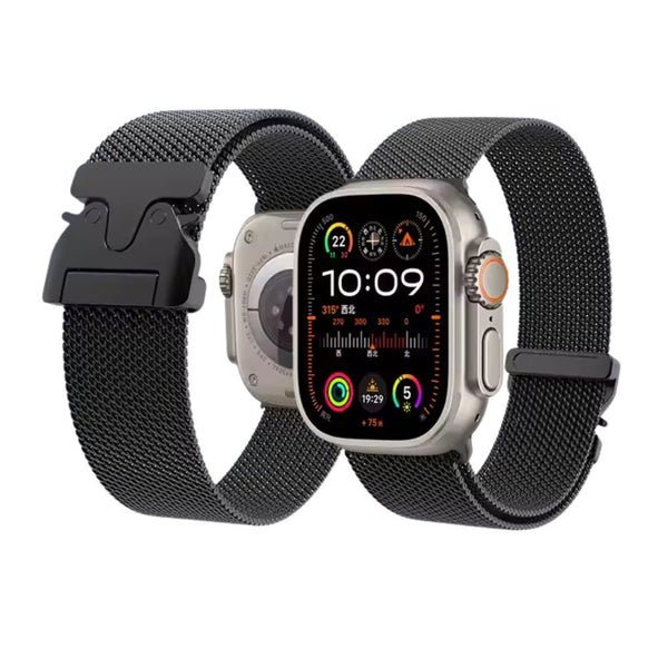 Coteci Milanese Band for Apple Watch 42 44 45 46 49mm Black