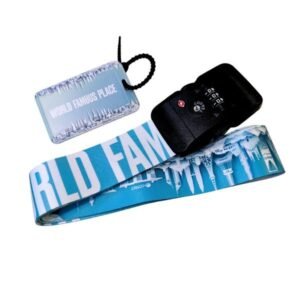 Coteci Customs Lock Buckle Luggage Strap Tag Set - World Architecture