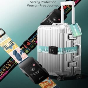 Coteci Customs Lock Buckle Luggage Strap Tag Set - World Architecture