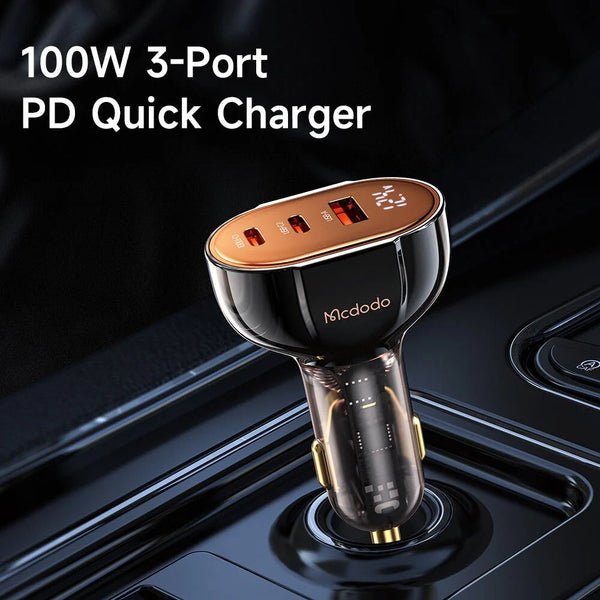 Mcdodo 100W 3-Port PD Car Charger