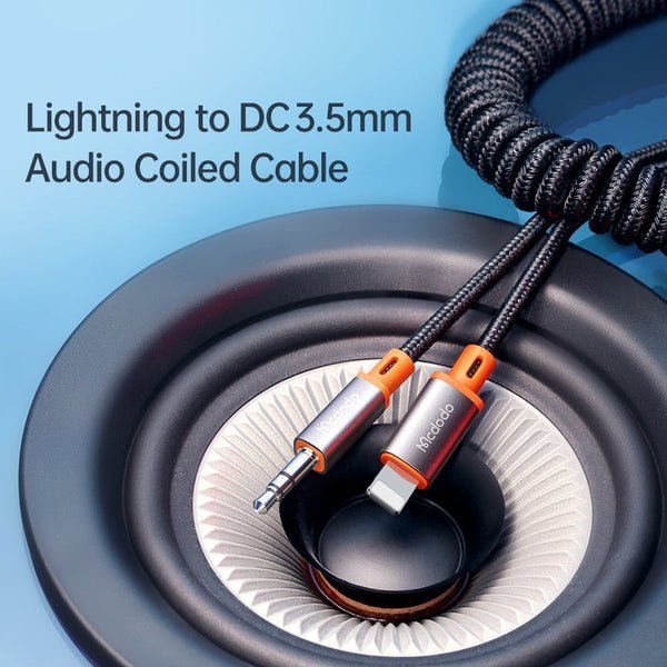 Mcdodo Lightning to 3.5mm Coiled Cable