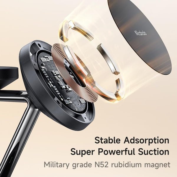 2025/12/1000352043.jpg Mcdodo 3-in-1 15W Night Light Magnetic Wireless Charger Black