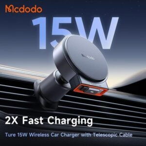 Mcdodo 15W Retractable Car Charger Black