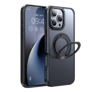 Mcdodo Magnetic Ring Stand Case for iPhone 16 Pro Max Black