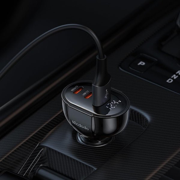 2025/12/1000353490.jpg Mcdodo PD 128W Car Charger 2C1U 3-Port Black