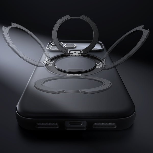 Mcdodo Magnetic Ring Stand Case for iPhone 17 Black