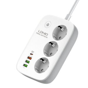 2025/12/1000354313.jpg Ldnio Wifi Smart Power Strip SEW3452 White