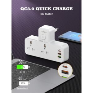 Ldnio 2 AC Outlets Portable Extension Power Socket SC2311