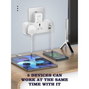 Ldnio 2 AC Outlets Portable Extension Power Socket SC2311