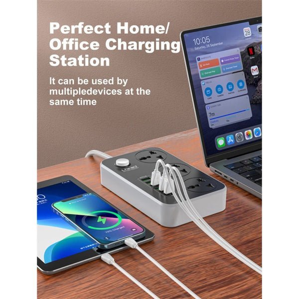 Ldnio 3 AC Outlets EU Power Strip SC3604 2500W