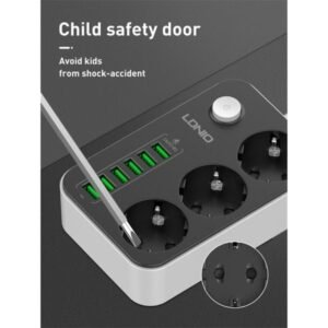 2025/12/1000354370.jpg Ldnio 3 AC Outlets EU Power Strip SE3631 2500W
