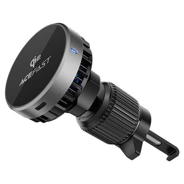 AceFast AirCharge Qi2 Magnetic Charger Car Holder D40 Black