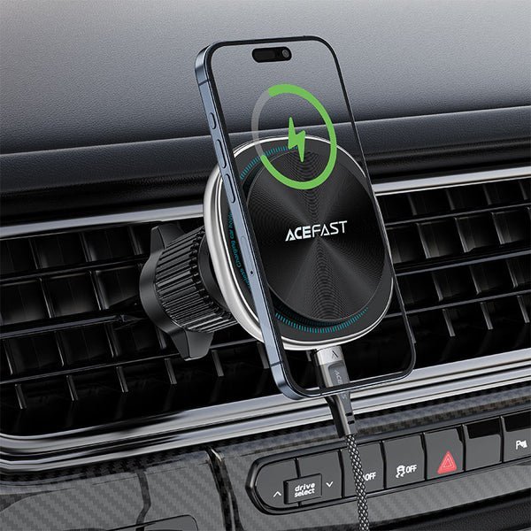 2025/12/1000357514.jpg AceFast Fast Wireless Charger Magnetic Car Holder D41 Black