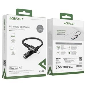 AceFast Lightning to 3.5mm Adapter Cable C1-05 Black