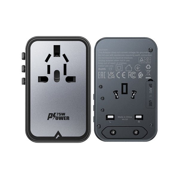 2025/12/1000357576.jpg AceFast PWRup PD75W GaN Multifunctional Charging Adapter Z1 Black