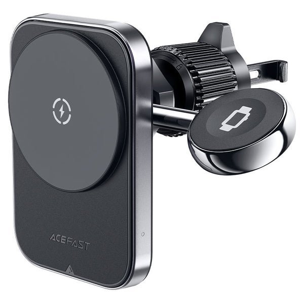 AceFast AirCharge Fast Wireless Charger Car Mount Holder D18 Black
