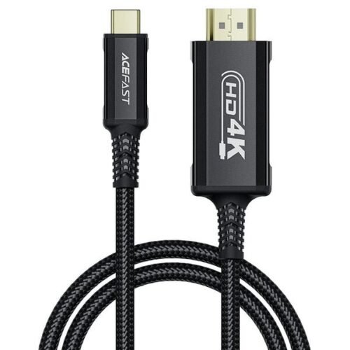 AceFast AceWire Pro USB-C to HDTV Video Cable Black