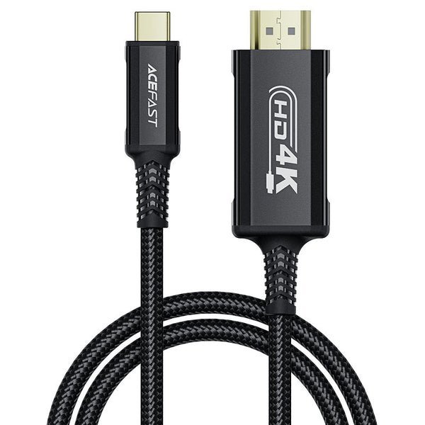 AceFast AceWire Pro USB-C to HDTV Video Cable Black