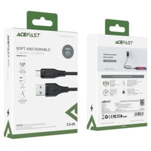 AceFast USB-A to Micro USB Cable C3-09 Black