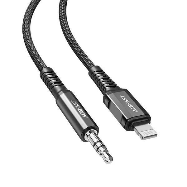 AceFast HI-FI Audio cable Lightning to 3.5mm C1-06 Black