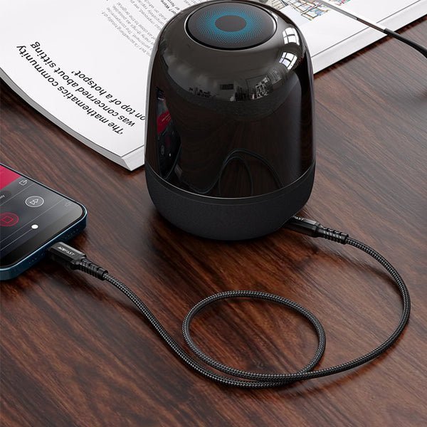 AceFast HI-FI Audio cable Lightning to 3.5mm C1-06 Black