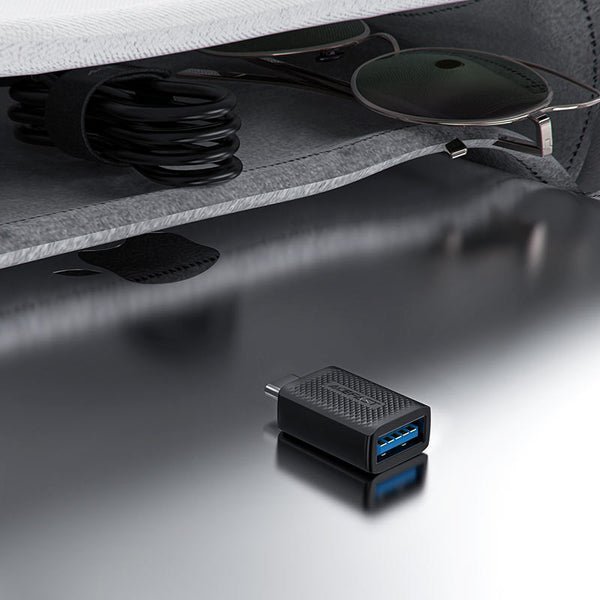 AceFast USB-A to USB-C Adapter J1 Black