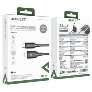AceFast USB-A to USB-C Cable C17-04 Black