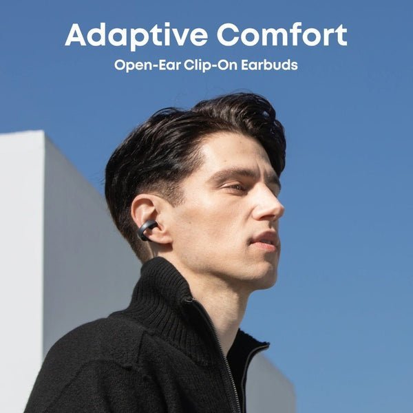 Soundcore AeroClip | Open-Ear Clip-On Earbuds Black