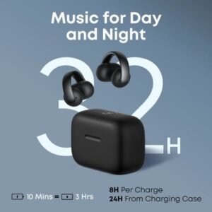 Soundcore AeroClip | Open-Ear Clip-On Earbuds Black