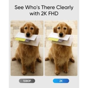 eufy C30 Video Doorbell 2K FHD Black