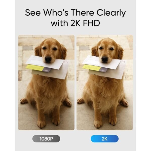 eufy C30 Video Doorbell 2K FHD Black