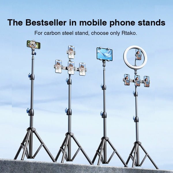 Rtako Matte Carbon Steel Tripod 1.7m RLD-001