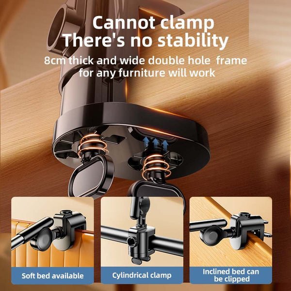 Rtako 360 Dual Turbo Auto-Lock Lazy Bracket ZM-050 Black