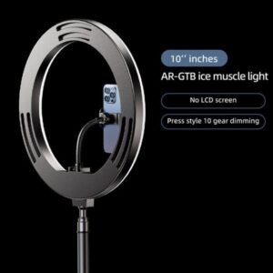 Rtako 10-inch Ring Light with Phone Holder AR-GTB06-10
