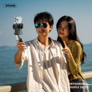 2025/12/1000360937.jpg Rtako Q18 Orthogonal Three Axis Pan and Tilt Gimbal Black