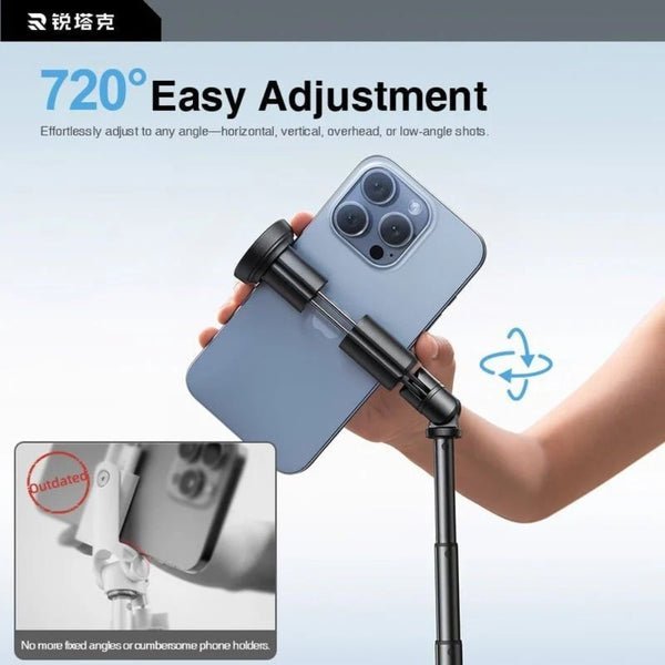 Rtako Integrated Selfie Stick RZP001-AB226 Black