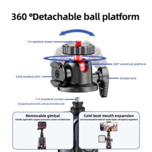 Rtako Octopus Extendable Tripod Selfie Stick Black