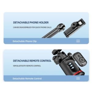 Rtako Octopus Extendable Tripod Selfie Stick Black