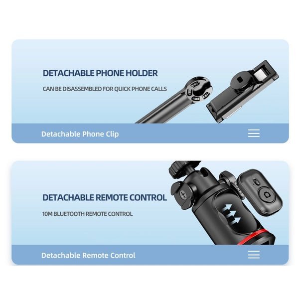 Rtako Octopus Extendable Tripod Selfie Stick Black