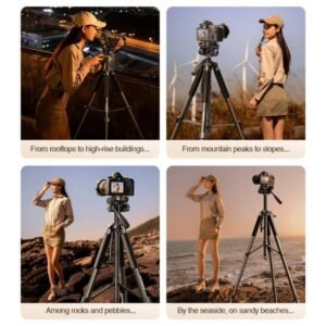 Rtako 1.9M Hexagonal Photography Tripod VT-990S Black
