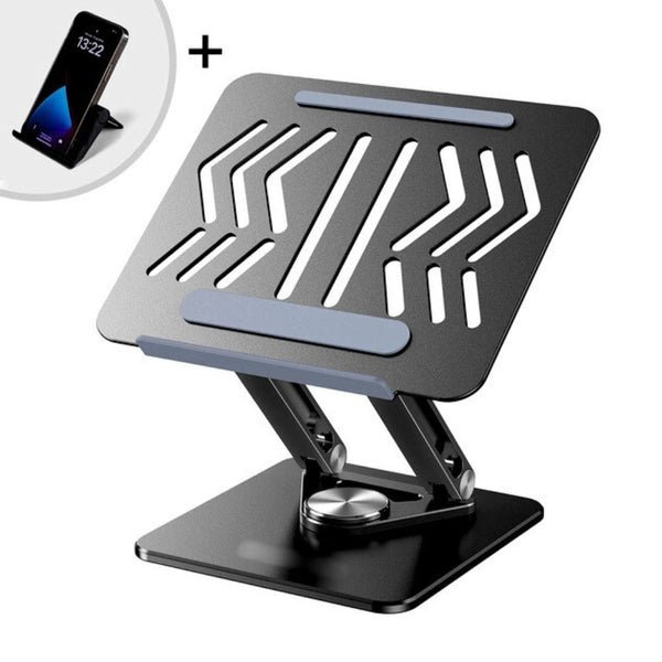 2025/12/1000360983.jpg Rtako Adjustable Laptop Stand Rotating Base RS-CP84 (Black)