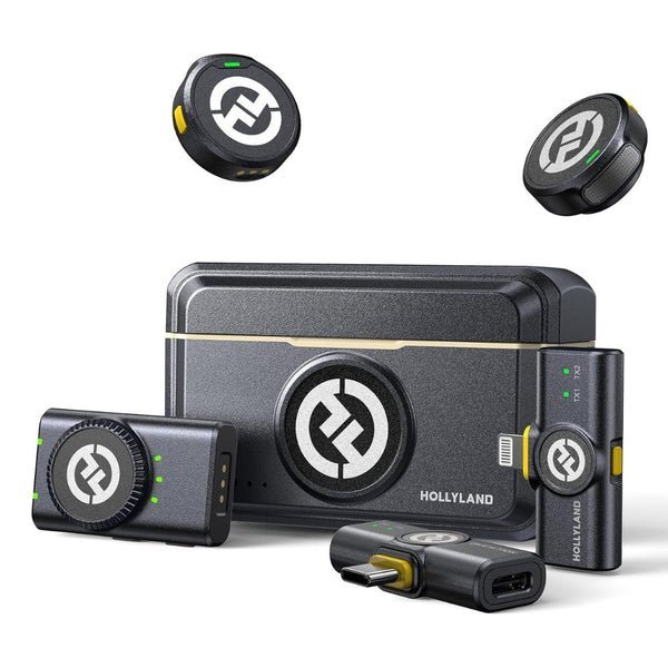 Hollyland Lark M2 Wireless Lavalier Microphone Combo Black