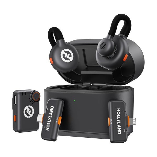 Hollyland Lark M2S Ultimate Combo - Wireless Lavalier Microphone Black