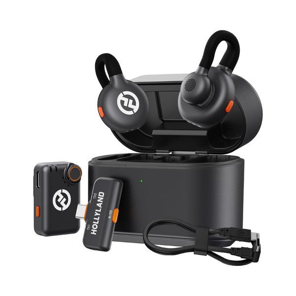 Hollyland Lark M2S Combo - Wireless Lavalier Microphone Black