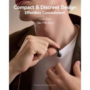 Hollyland Lark M2S Combo - Wireless Lavalier Microphone Black