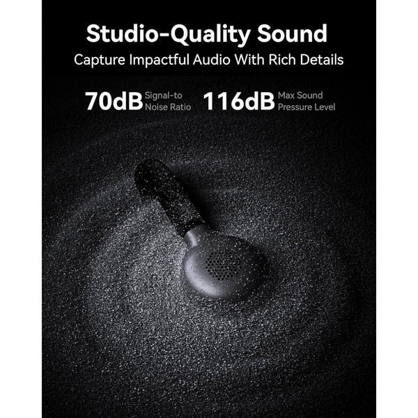 Hollyland Lark M2S Combo - Wireless Lavalier Microphone Black