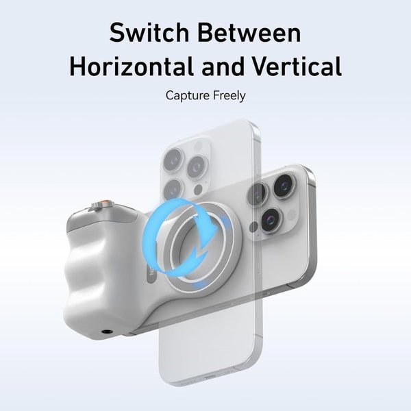 Telesin Fun Shot Magnetic Grip White