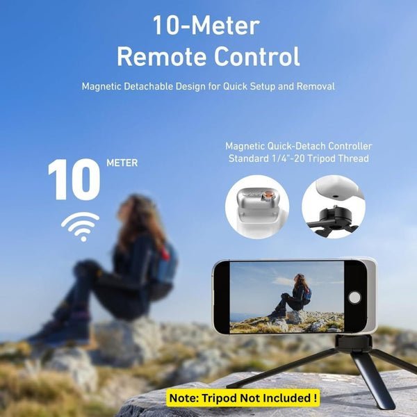 Telesin Fun Shot Magnetic Grip White