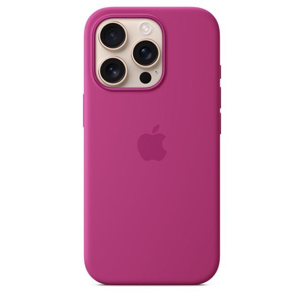 Apple iPhone 16 Pro Silicone Case with MagSafe Fuchsia